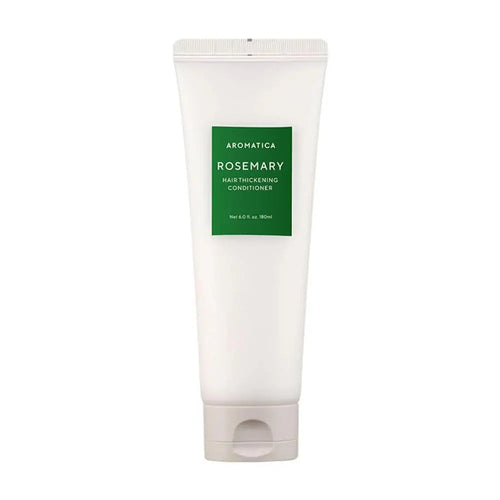AROMATICA rosemary hair thickening conditioner 180 ml, white squeeze tube with green label