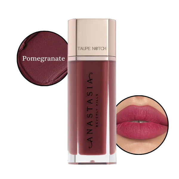 Anastasia Velvet Lip Lipstick Price in bangladesh , abh velvet lip pomegranate , abh lipstcik , Anastasia velvet lipstick , velvet lipstick in bd, 100% orginal products in bangladesh,authentic Makeup store in bangladesh, sephora in Bangladesh, taupe notch, go go gorgeous. 