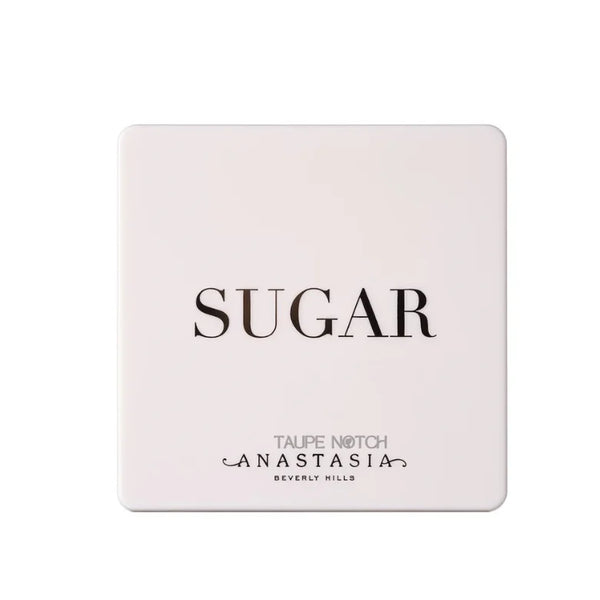 Anastasia Beverly Hills Sugar mini eyeshadow palette compact cover with logo text