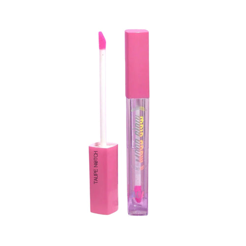 AOA color-changing lip oil with pink applicator and glossy tube