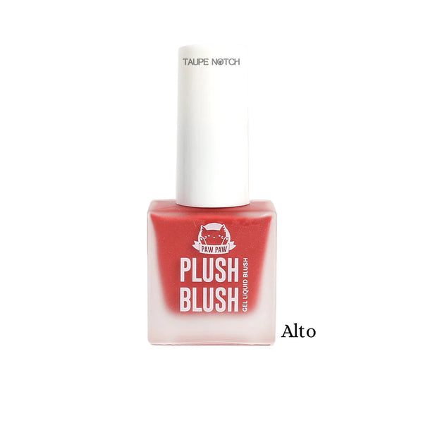 Gel liquid blush bottle, coral red shade, Alto label