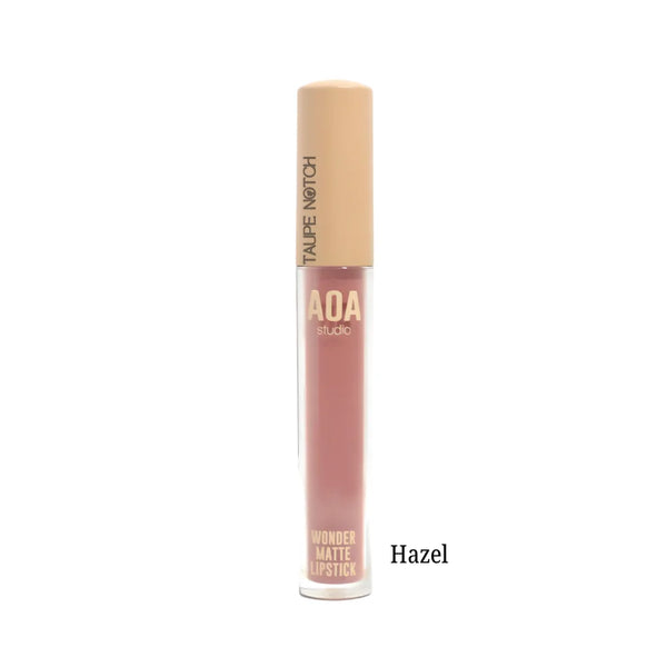 AOA Wonder Matte Liquid Lipstick in rose mauve tube with beige cap