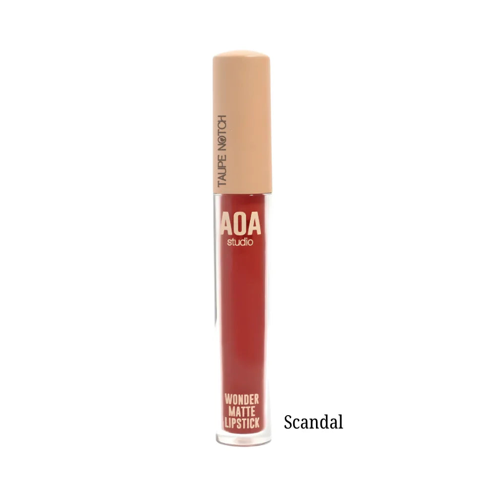 Aoa Wonder Matte Liquid Lipsticks Price in bangladesh, Aoa lipstick, Aoa wonder lipstick, Aoa matte lipstick,Aoa wonder matte lipstick Scandal , authenic cosmetics store in bangladesh, 100% original product in bangladesh, taupe notch, go go gorgeous, lavishta. sephora in bangladesh. 