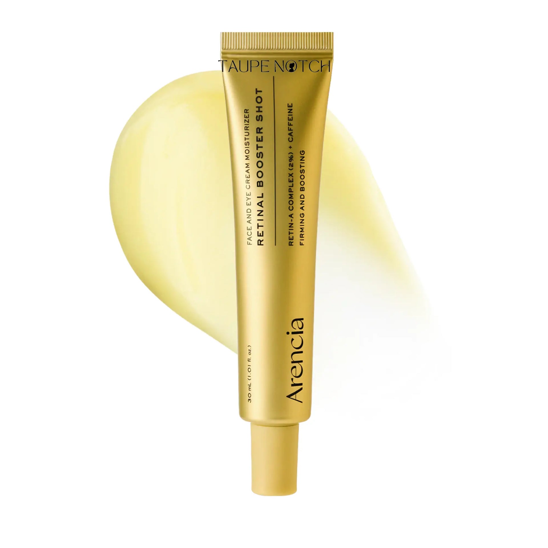 Arencia Retinal Booster Shot 30 ml gold squeeze tube with nozzle