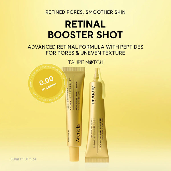Arencia Gold retinal booster shot tube and foil squeeze pack