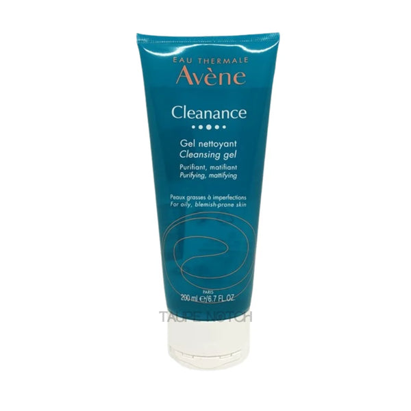 Avene Cleanance cleansing gel tube, teal with white flip cap, 200 ml