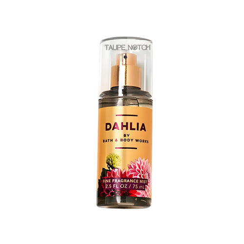 Dahlia fine fragrance mist bottle with spray pump, amber, 75 ml