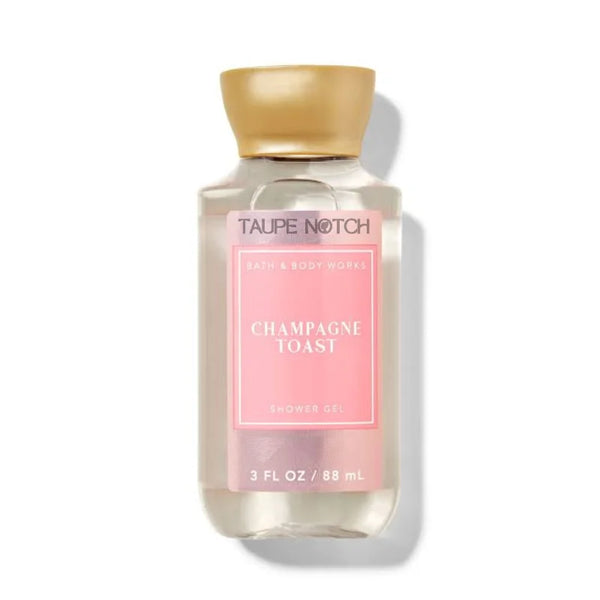 Bath & Body Works Champagne Toast shower gel bottle, 88 ml, pink label