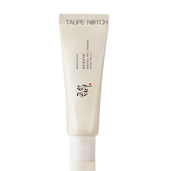 Beauty of Joseon Relief Sun Rice Probiotics sunscreen tube, light beige