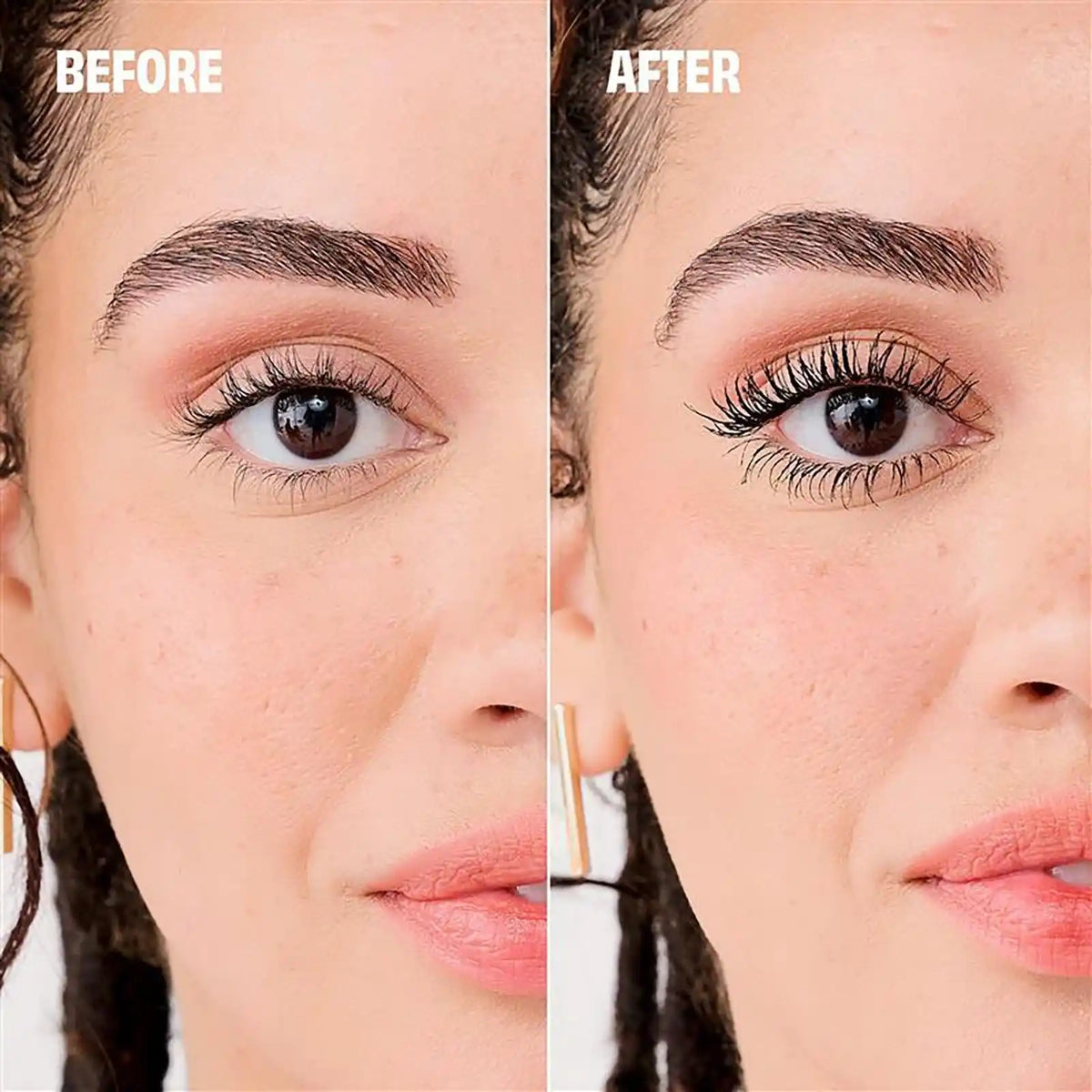 Benefit BADGal Bounce Volumizing Mascara Before and after result