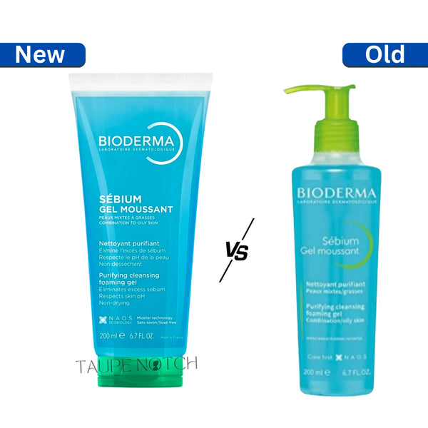 Purifying cleansing gel tube and pump bottle, blue and green, 200 ml