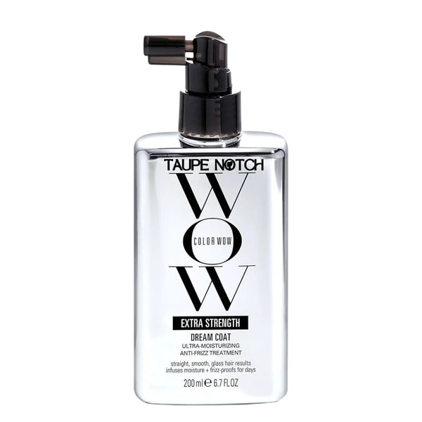 Hair treatment bottle with black pump and clear liquid
