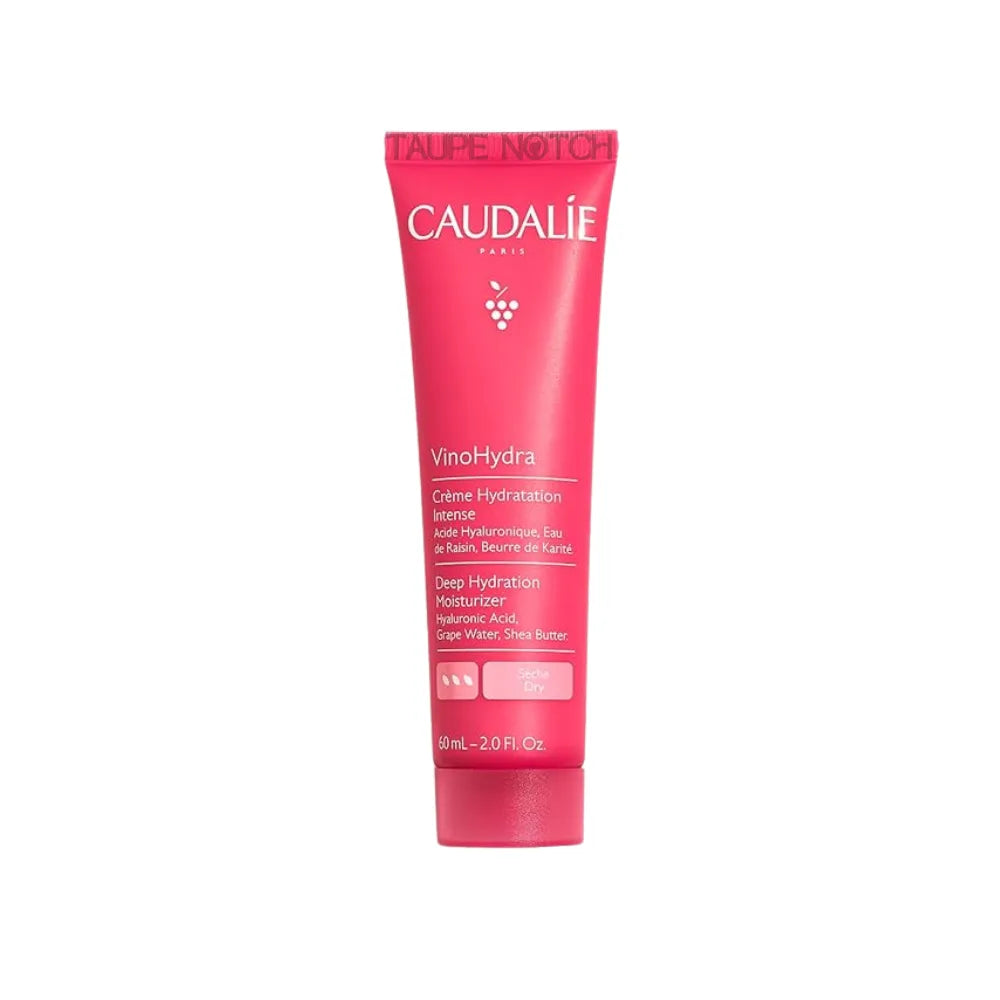 Caudalie VinoHydra deep hydration moisturizer tube, pink, 60 ml
