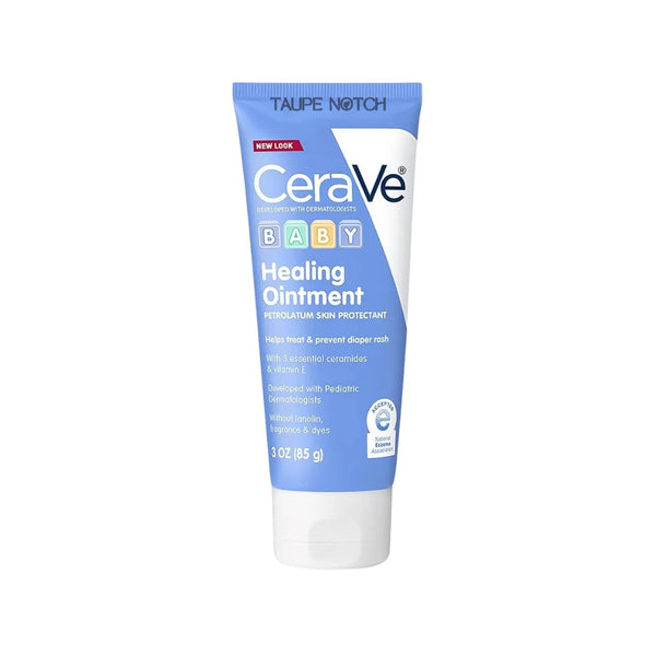 CeraVe Baby Healing Ointment tube, blue and white, 3 oz (85 g)