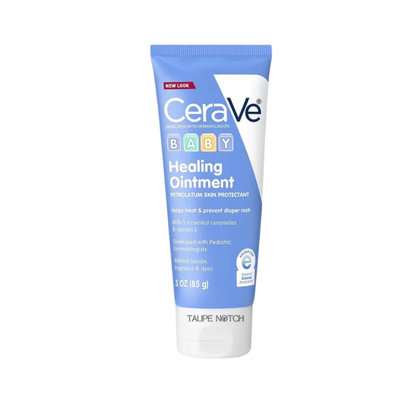 CeraVe baby healing ointment tube, blue and white label, 3 oz (85 g)