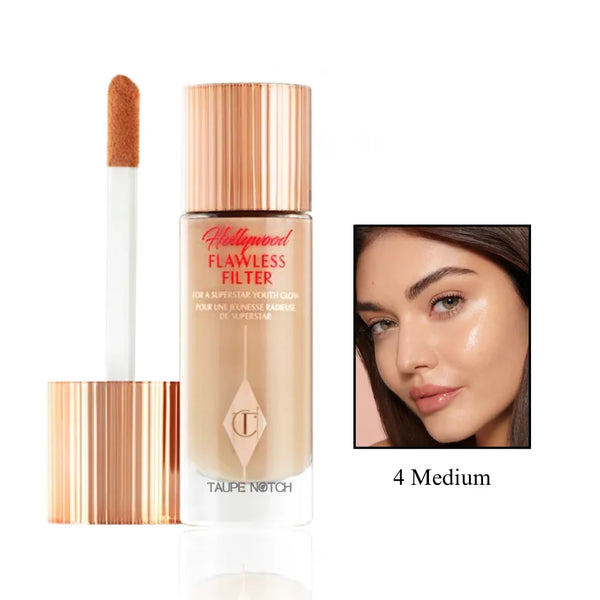 Liquid complexion filter with doe-foot applicator, shade 4 Medium