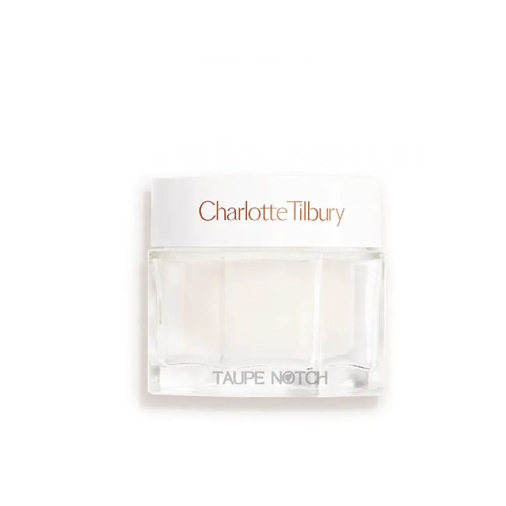 Charlotte Tilbury Magic Water Cream jar with clear base and white lid