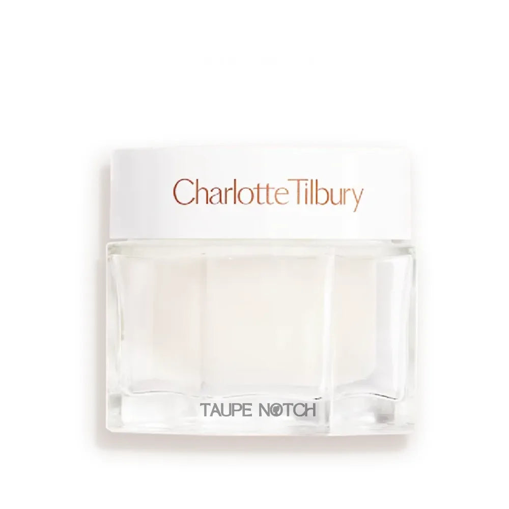 Charlotte Tilbury Magic Water Cream clear jar with white lid and front label