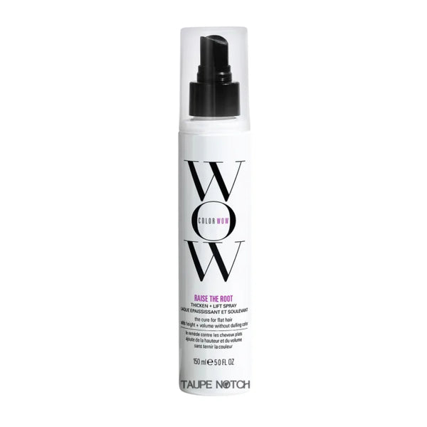 Color Wow Raise the Root spray bottle with black pump, Taupe Notch