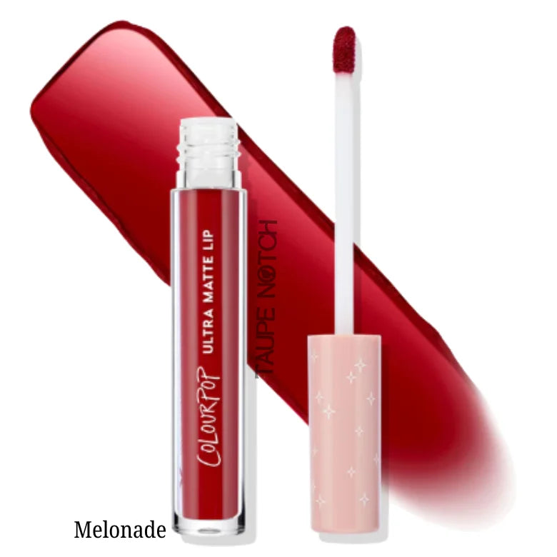 Ultra matte liquid lipstick in Melonade with doe-foot applicator and cap