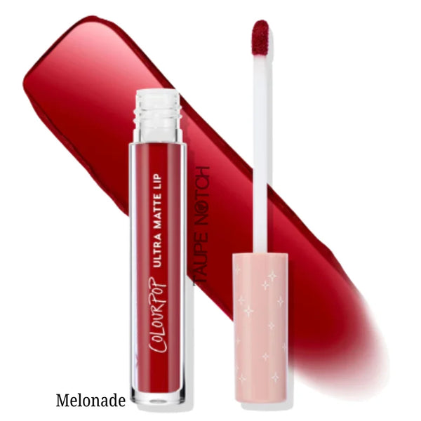 Ultra matte liquid lipstick in Melonade with doe-foot applicator and cap