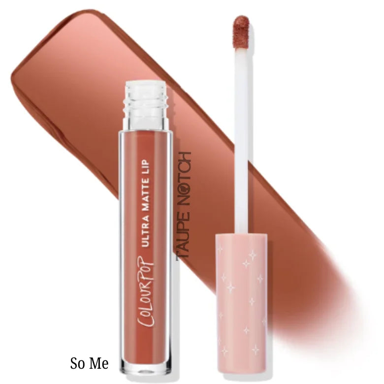 Ultra matte liquid lipstick in So Me with doe-foot applicator and cap
