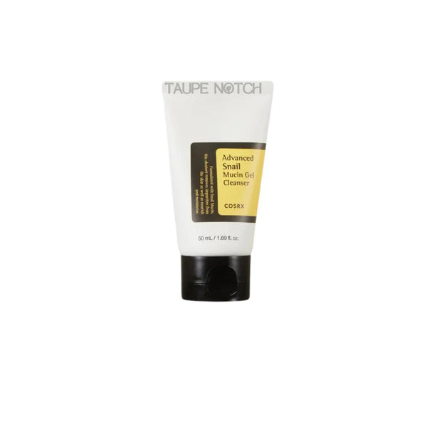 Cosrx Advanced Snail mucin gel cleanser tube, white with black base
