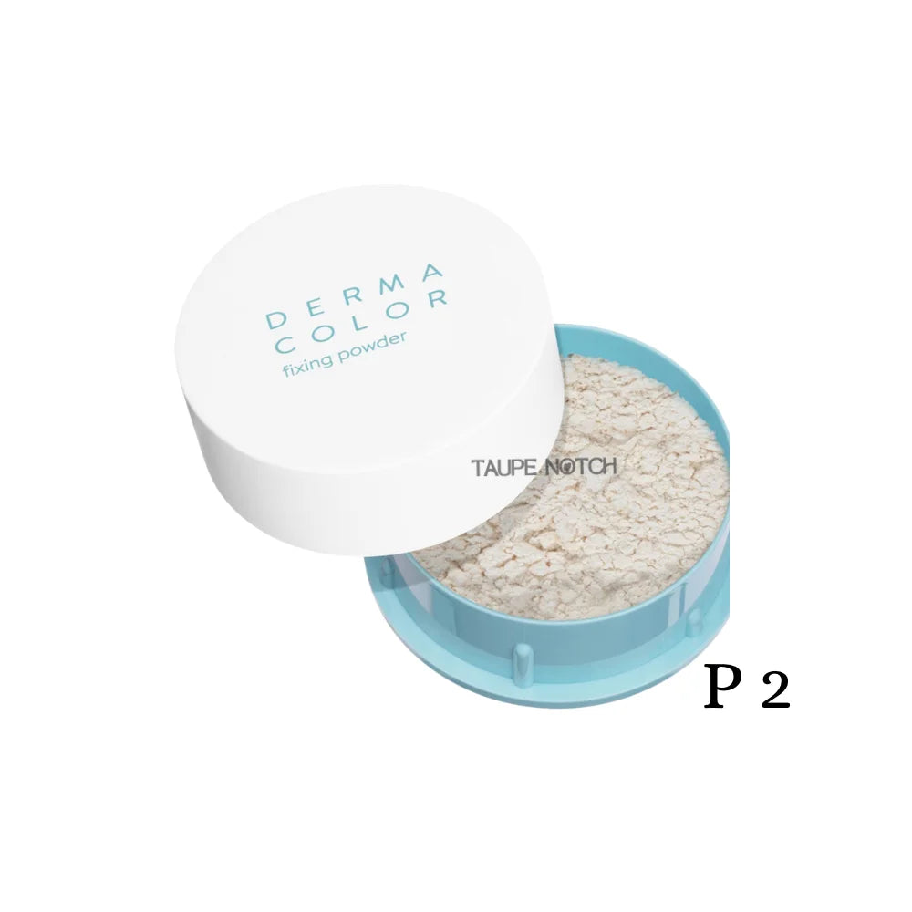 Dermacolor fixing powder in compact, shade P2, light taupe loose powder
