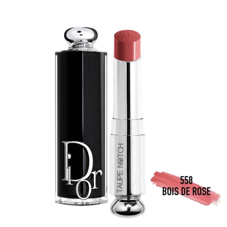 Dior Addict Shine Lipstick 558 Bois De Rose warm rosy nude sheer finish