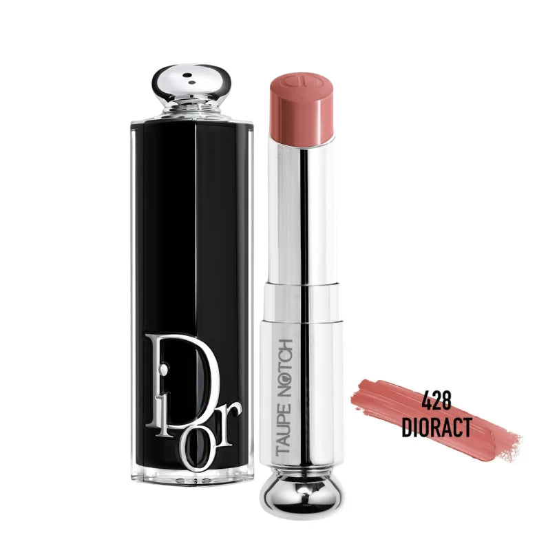 Dior Addict Shine Lipstick 428 Dioract soft muted nude beige sheer finish