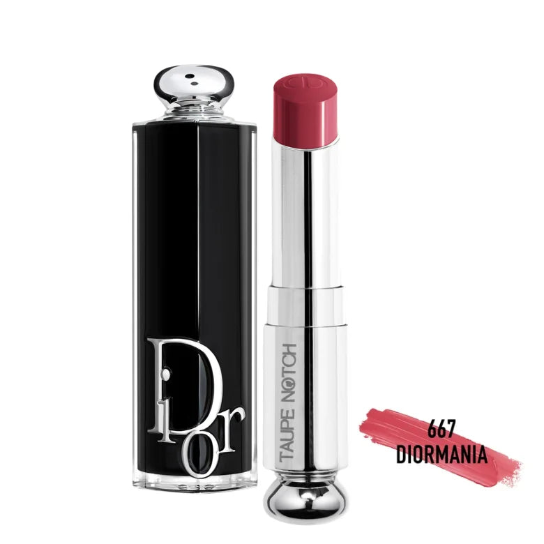 Dior Addict Shine Lipstick 667 Diormania deep berry pink glossy finish