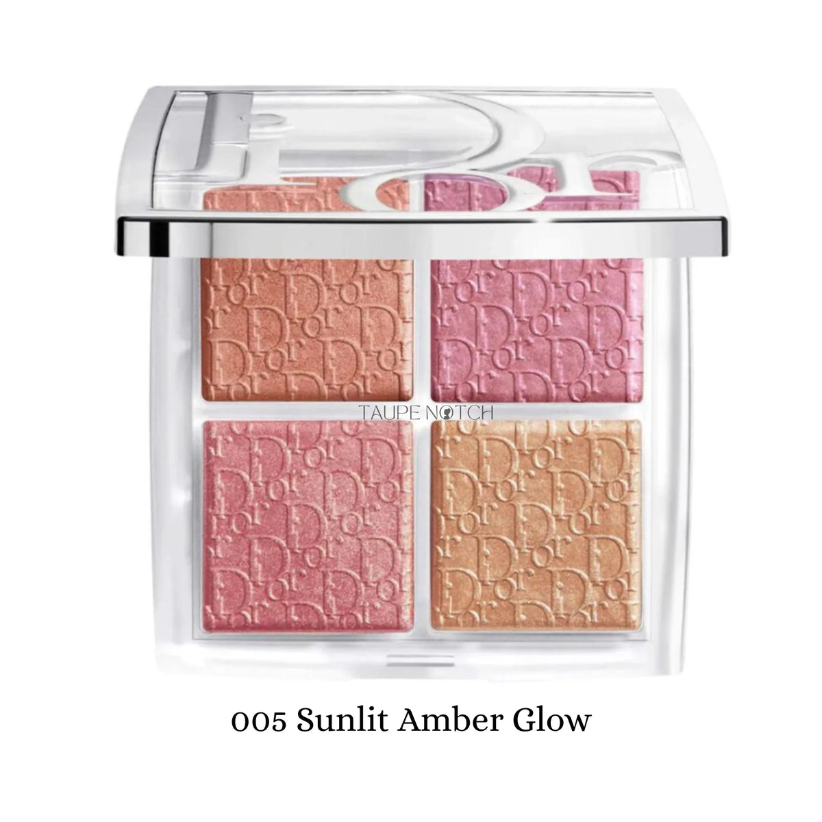 Dior Backstage Glow Face Palette, 4-pan pressed powder with amber and rose-gold tones