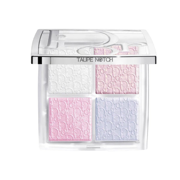 Dior Backstage Glow Maximizer palette with four frosted pastel highlight shades
