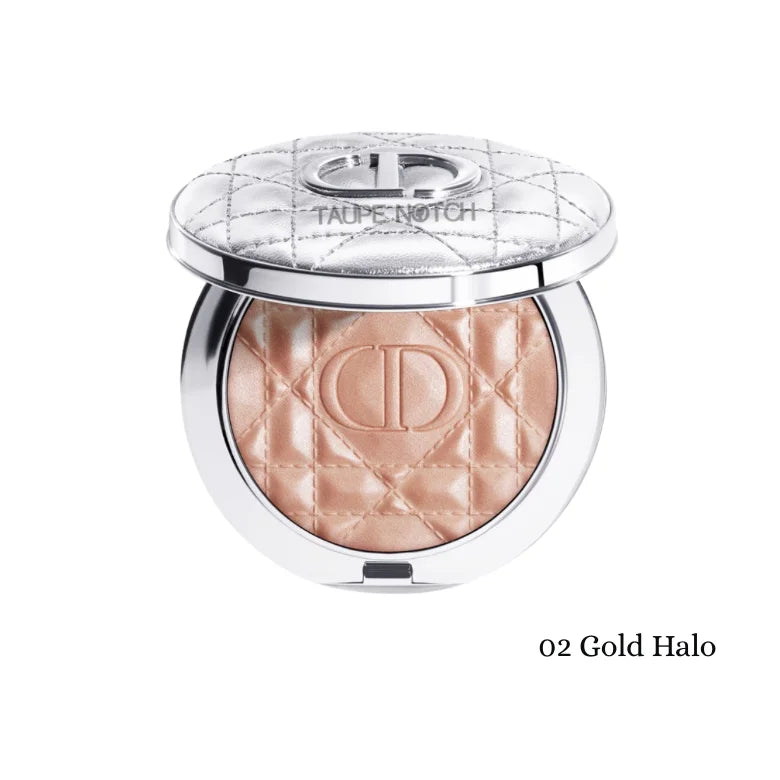 Dior Forever Couture Luminizer Highlighter Compact 02 Gold Halo warm golden shimmer powder