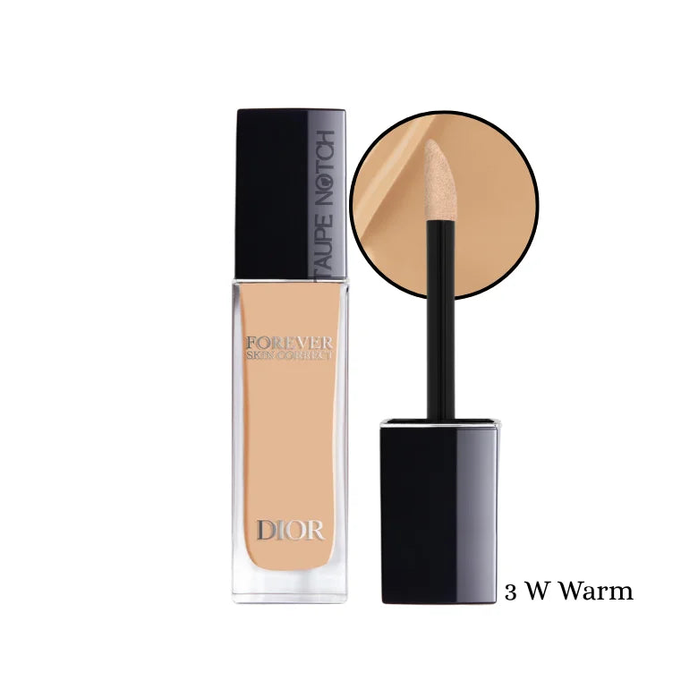 Dior Forever Skin Correct concealer in tube with doe-foot applicator, shade 3 W Warm