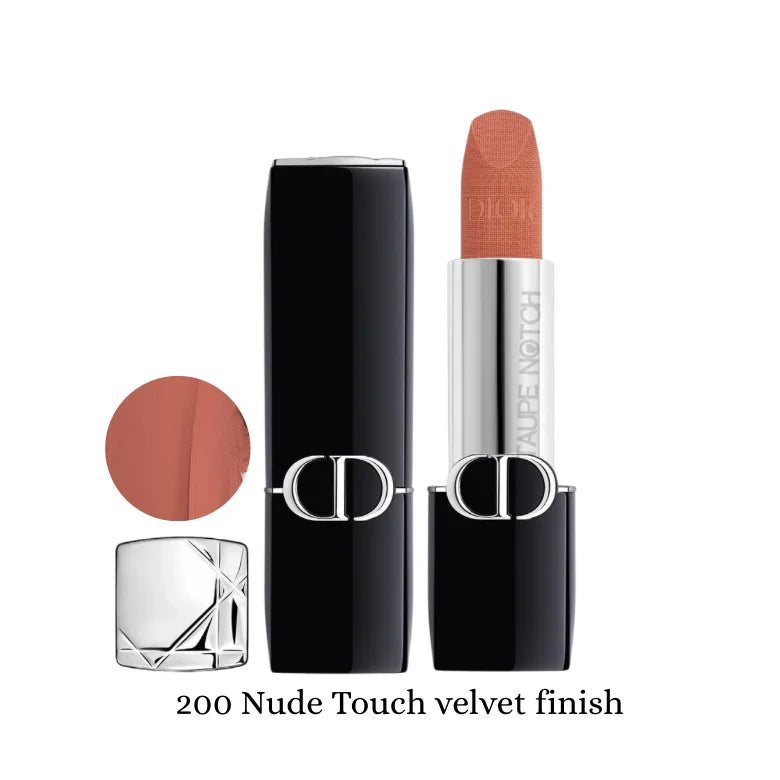 Dior Rouge Dior Couture lipstick in warm nude rose, velvet finish