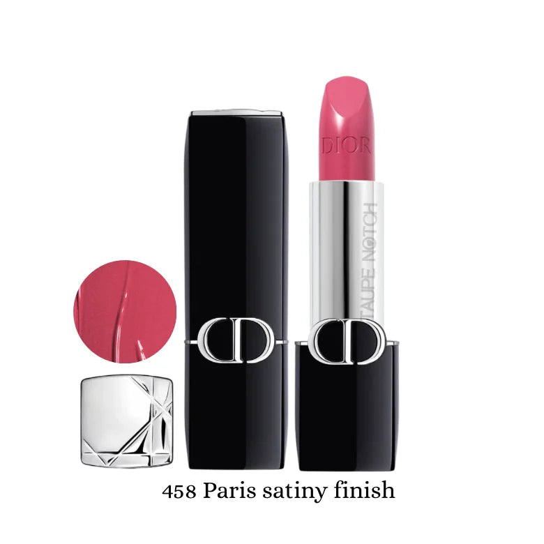 Dior Rouge Dior Couture lipstick in bright fuchsia pink, satin finish