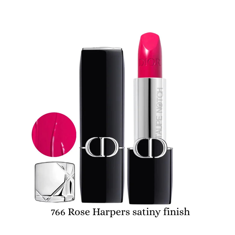 Dior Rouge Dior Couture lipstick in vivid magenta pink, satin finish