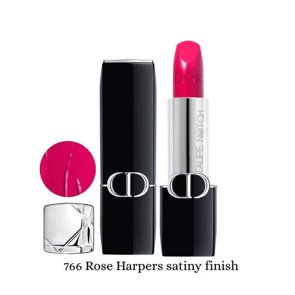 Dior Rouge Dior Couture lipstick in vivid magenta pink, satin finish