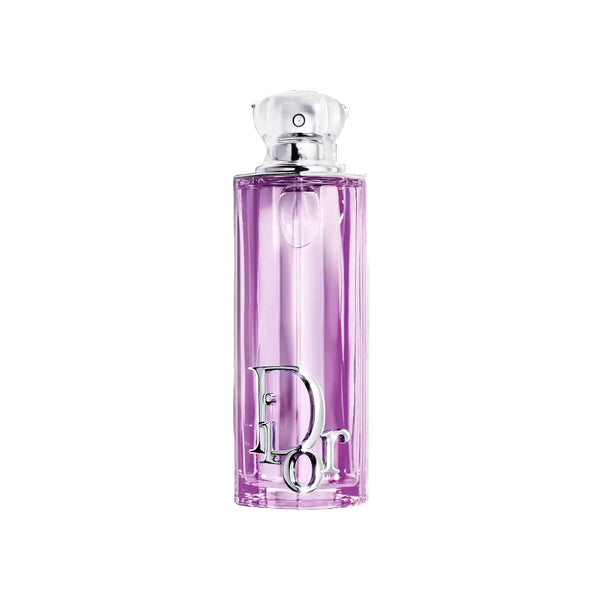 Purple Glow eau de parfum bottle with clear spray cap, lilac glass front
