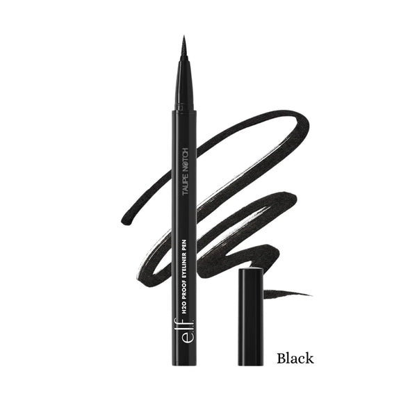 e.l.f H2O Proof eyeliner pen, black, with felt tip and cap