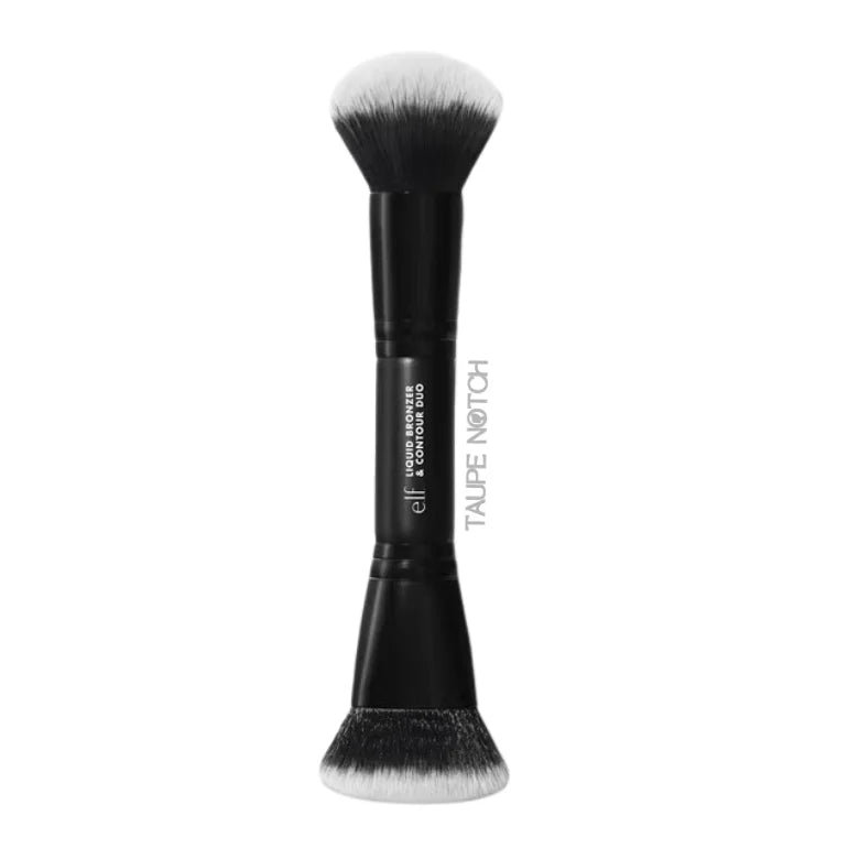 e.l.f. Cosmetics Liquid Bronzer and Contour Duo Brush dual-ended synthetic vegan makeup brush
,
Makeup brush, elf cometic makeup brush
