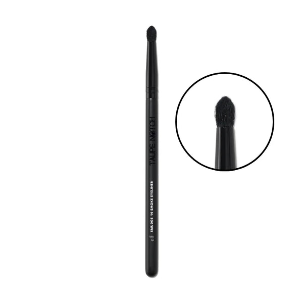 Elf Wing eyeliner liner brush with black handle and rounded synthetic tip