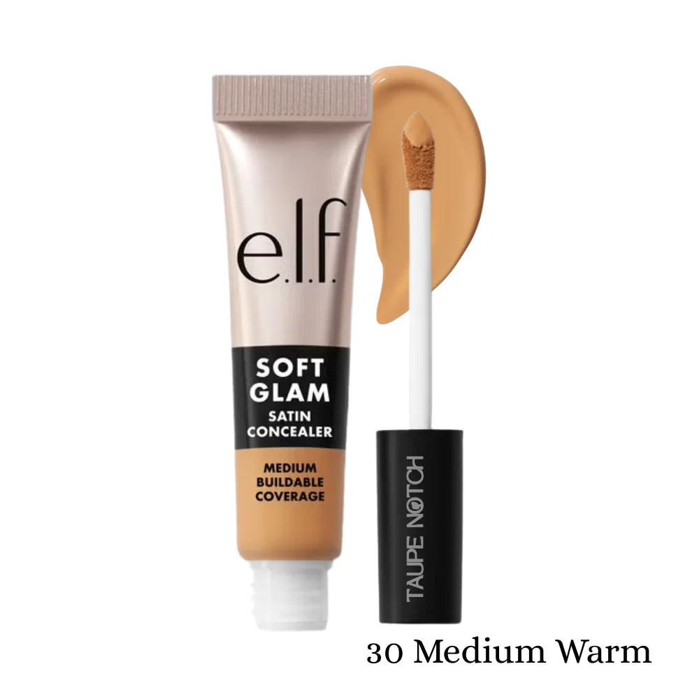 Satin concealer tube with doe-foot applicator, Medium Warm shade 30