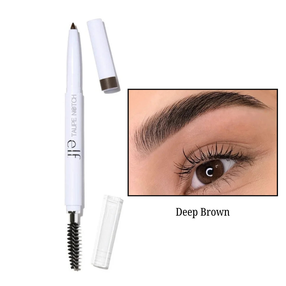 Eyebrow pencil with spoolie brush, Deep Brown shade