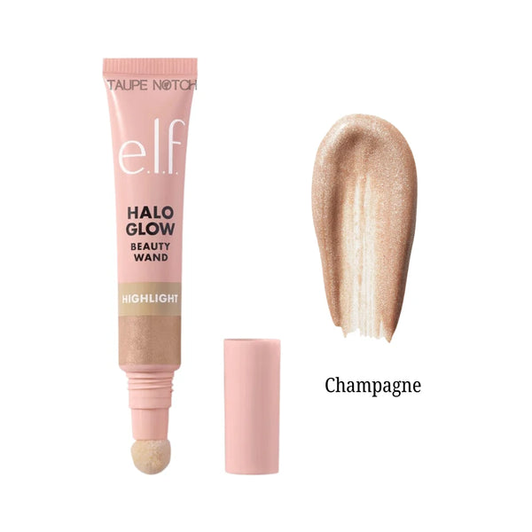 Highlight beauty wand in Champagne champagne-gold shimmer gel.