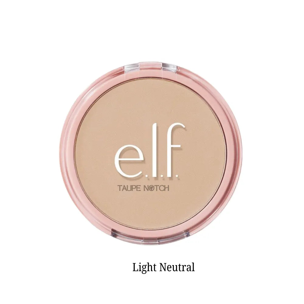 e.l.f. glow powder compact, Light Neutral shade pan, soft beige powder