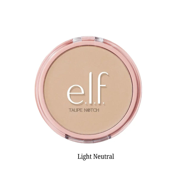e.l.f. glow powder compact, Light Neutral shade pan, soft beige powder