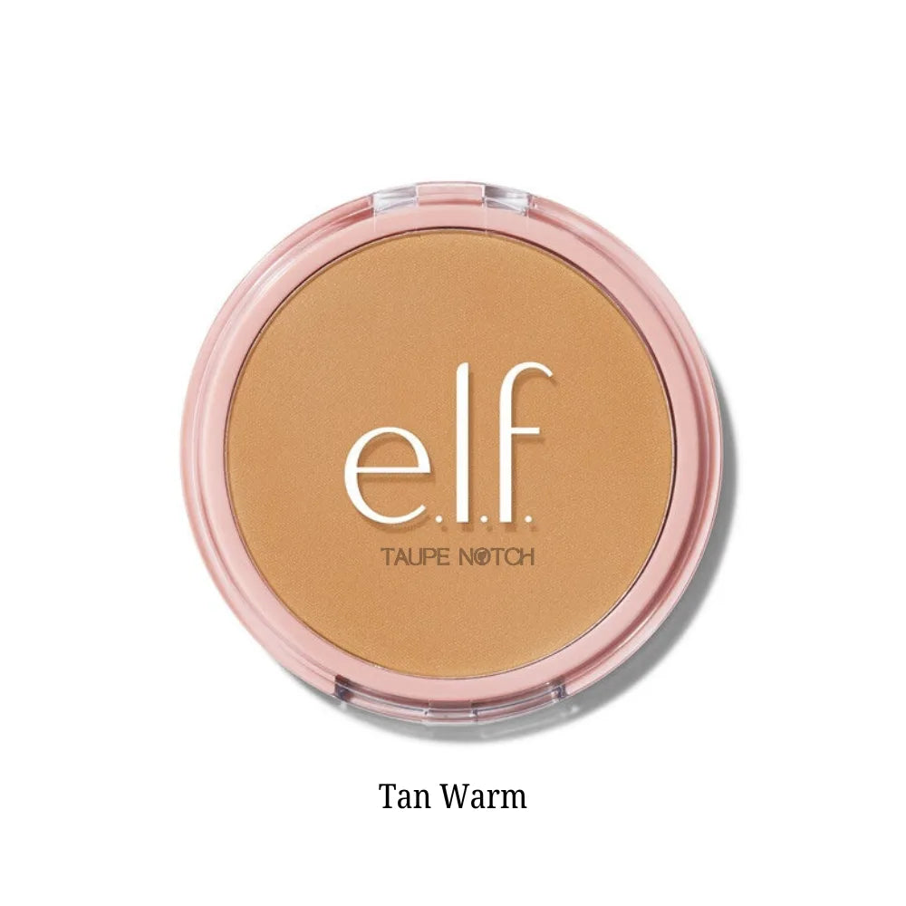 e.l.f. glow powder compact, Tan Warm shade pan, medium tan powder