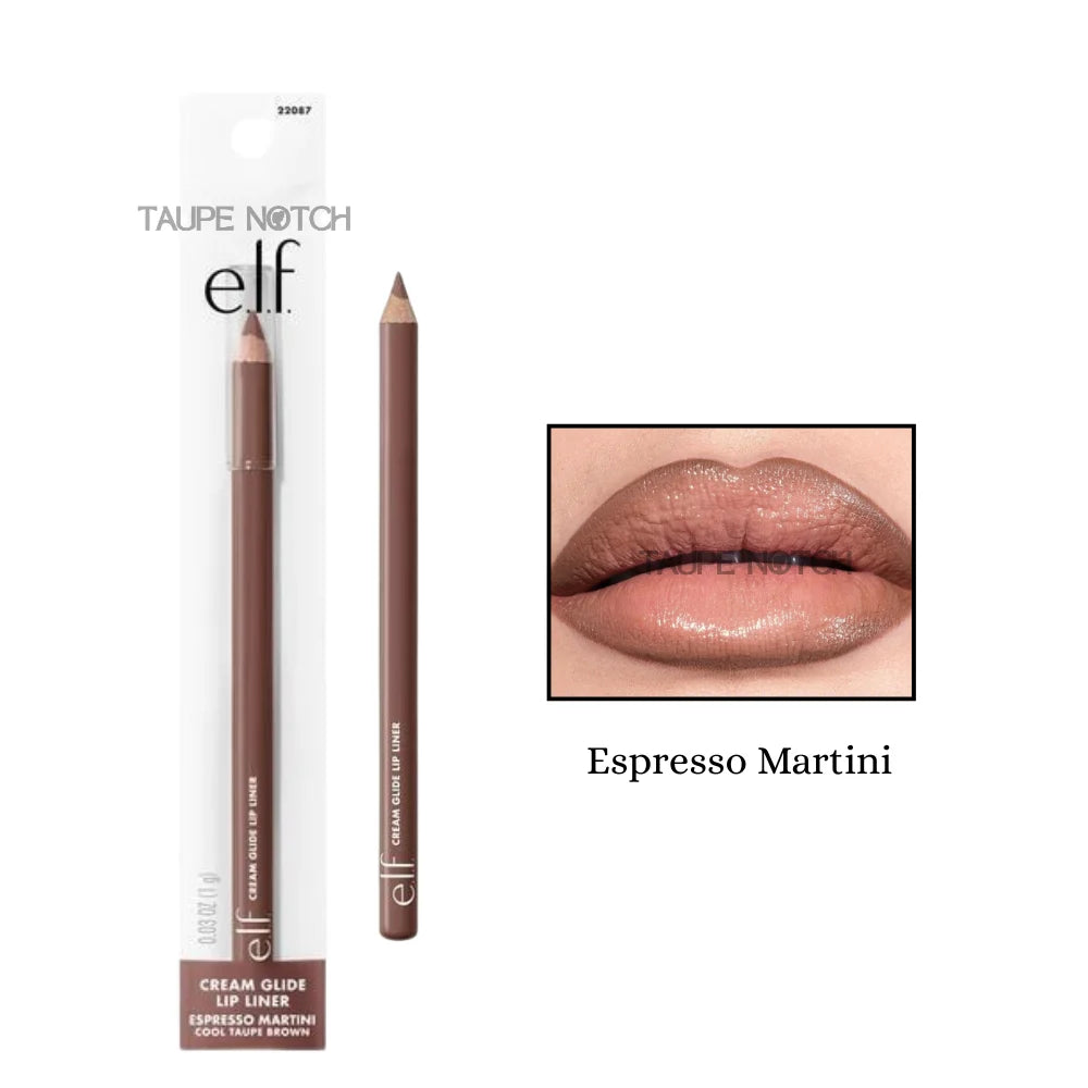 Cream Glide Lip Liner price in bangladesh, elf lip liner espresso martini , dark brown lip liner, creamy pigmented lipliner, best seller lipliner in drugstore, elf lip products in bangladesh.